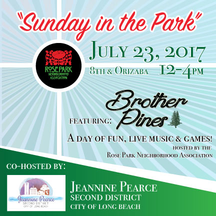 Concert – Sunday in the Park – July 23rd Noon-4pm