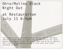 Dining out with neighbors – Ohio/Molino at 4th