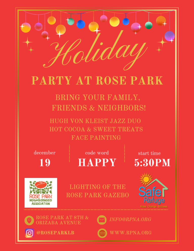 HOLIDAY PARTY IN ROSE PARK / LA FIESTA DE NAVIDAD A ROSE PARK