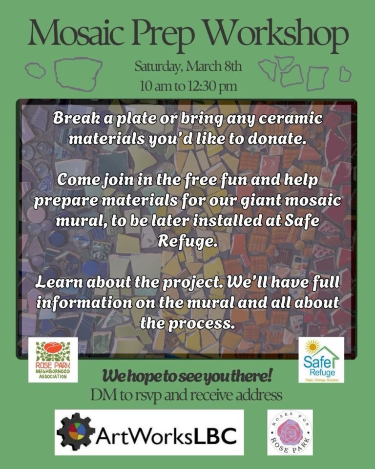 SAFE REFUGE MURAL – MOSAIC PREP WORKSHOP